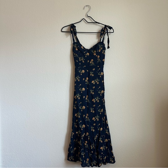 Reformation Nikita Navy Floral Dress - Picture 2 of 5